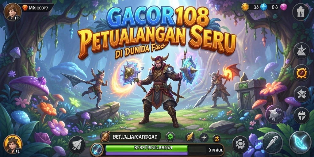 Tampilan antarmuka petualangan yang menakjubkan dari GACOR108.