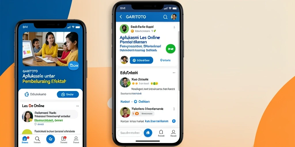 Antarmuka GARITOTO yang menarik untuk pembelajaran online.