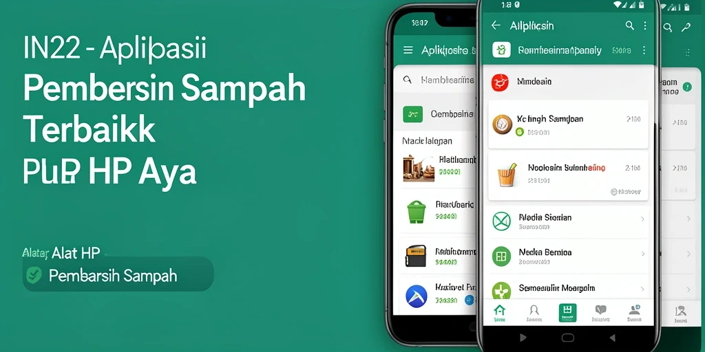 Tampilan antarmuka IN22 saat melakukan pembersihan sampah.