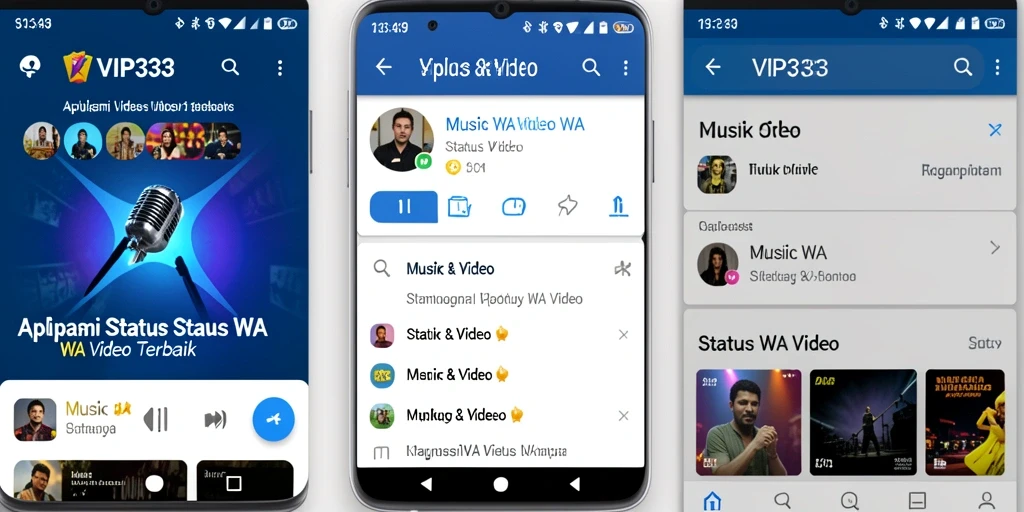 Antarmuka VIP333 yang intuitif untuk Status WA Video.