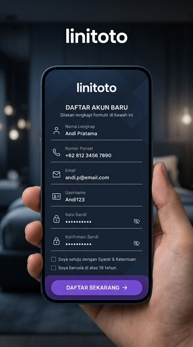 Buat Akun Baru di linitoto dengan Mudah